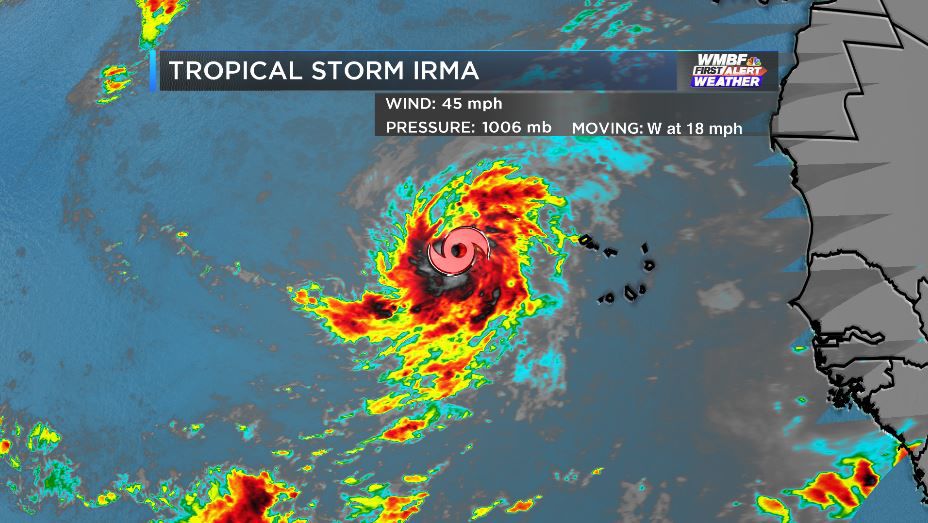 Tropical Storm Irma Forms Expected To Become A Hurricane